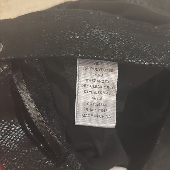 She + Sky black snakeskin pants SZ small - Picture 7 of 9